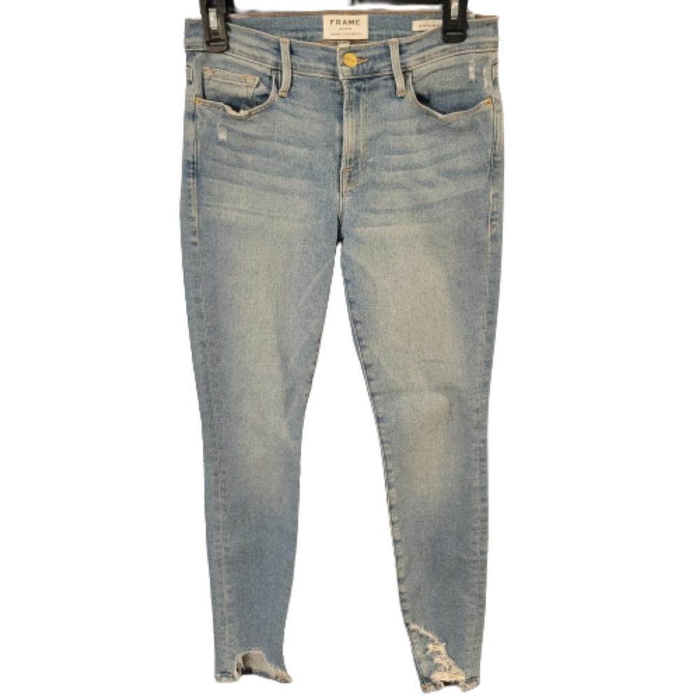 Frame Denim distressed Le Skinny de Jeanne jeans